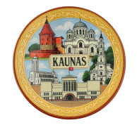 Magnetas porcelianinė lėkštelė Kaunas Magnetas porcelianinė lėkštelė Kaunas